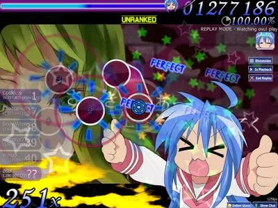 Skin preview - Konata (rave party)